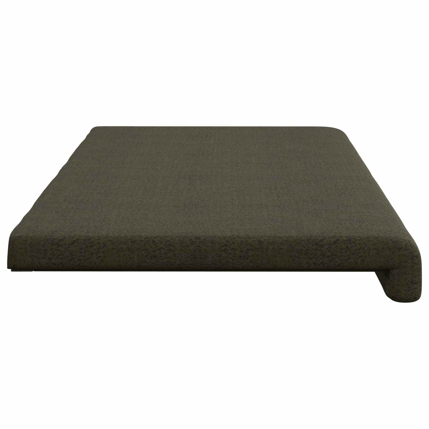 Bench Cushion Faux Suede Fabric Army Green Depth 35 cm