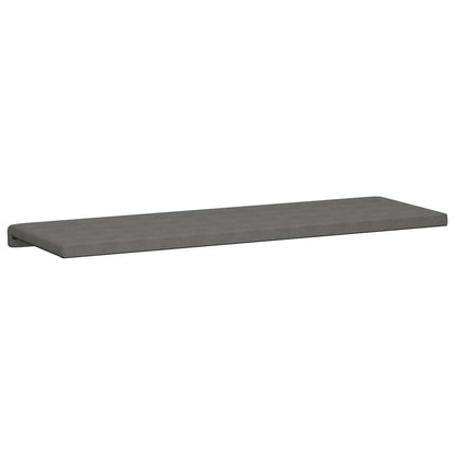 Bench Cushion Microfiber Dark Grey Depth 35 cm