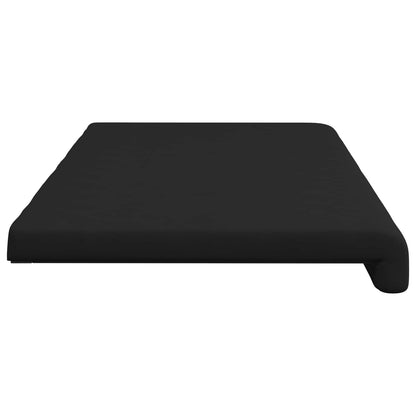 Bench Cushion Microfiber Black Depth 35 cm