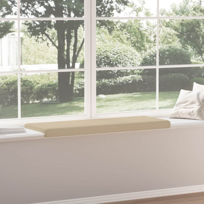 Bench Cushion Microfiber Cream Depth 35 cm