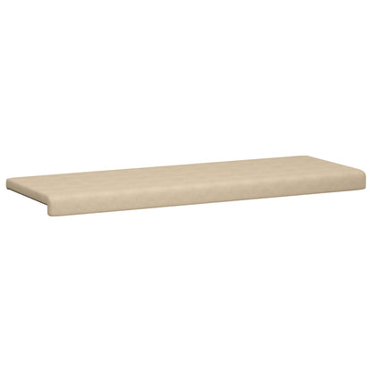Bench Cushion Microfiber Cream Depth 35 cm
