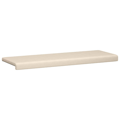Bench Cushion Microfiber Beige Depth 35 cm