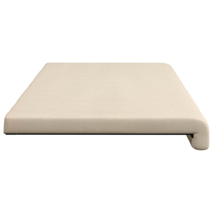 Bench Cushion Microfiber Beige Depth 35 cm