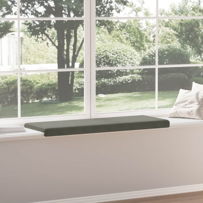 Bench Cushion Corduroy Light Grey Depth 35 cm