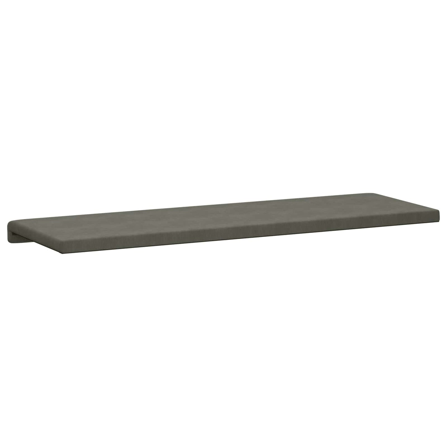 Bench Cushion Corduroy Light Grey Depth 35 cm