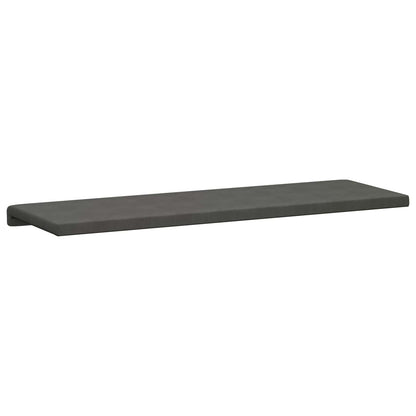 Bench Cushion Corduroy Dark Grey Depth 35 cm