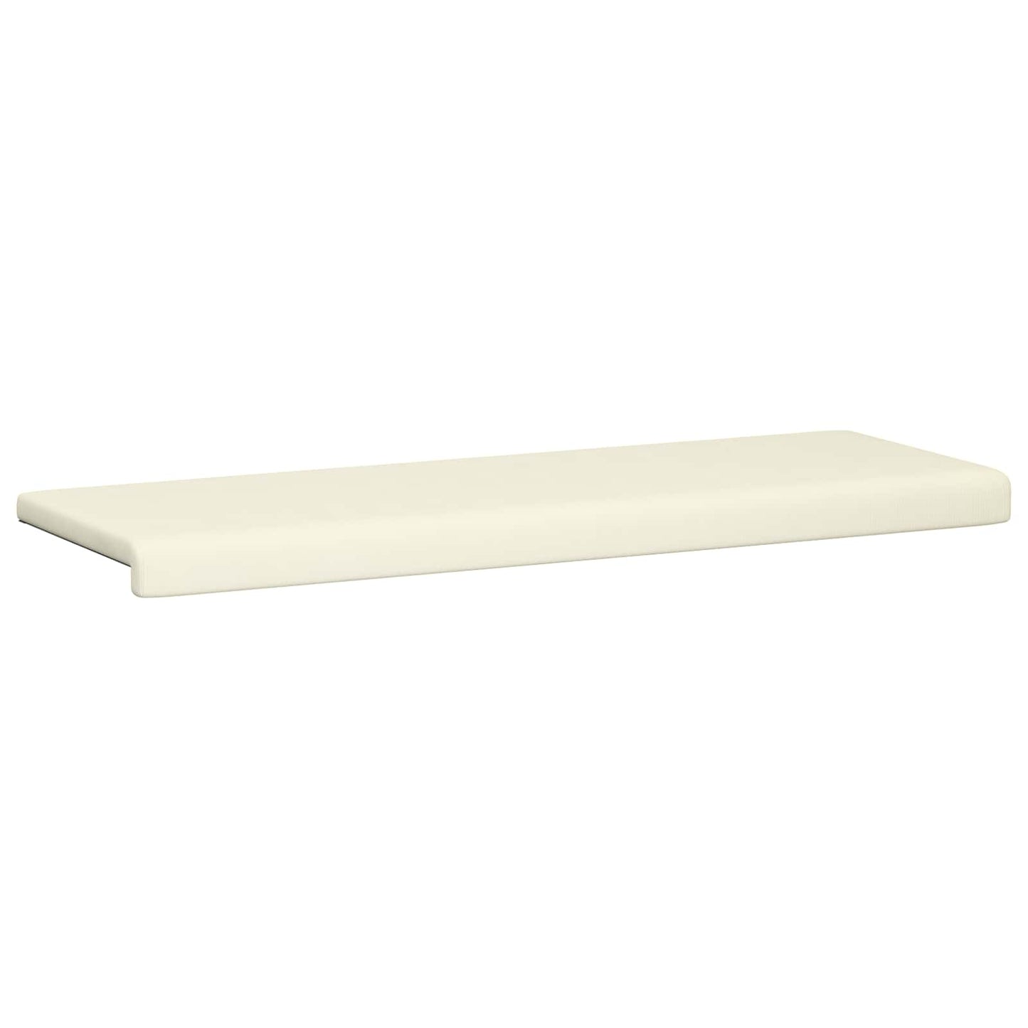Bench Cushion Corduroy Cream Depth 35 cm