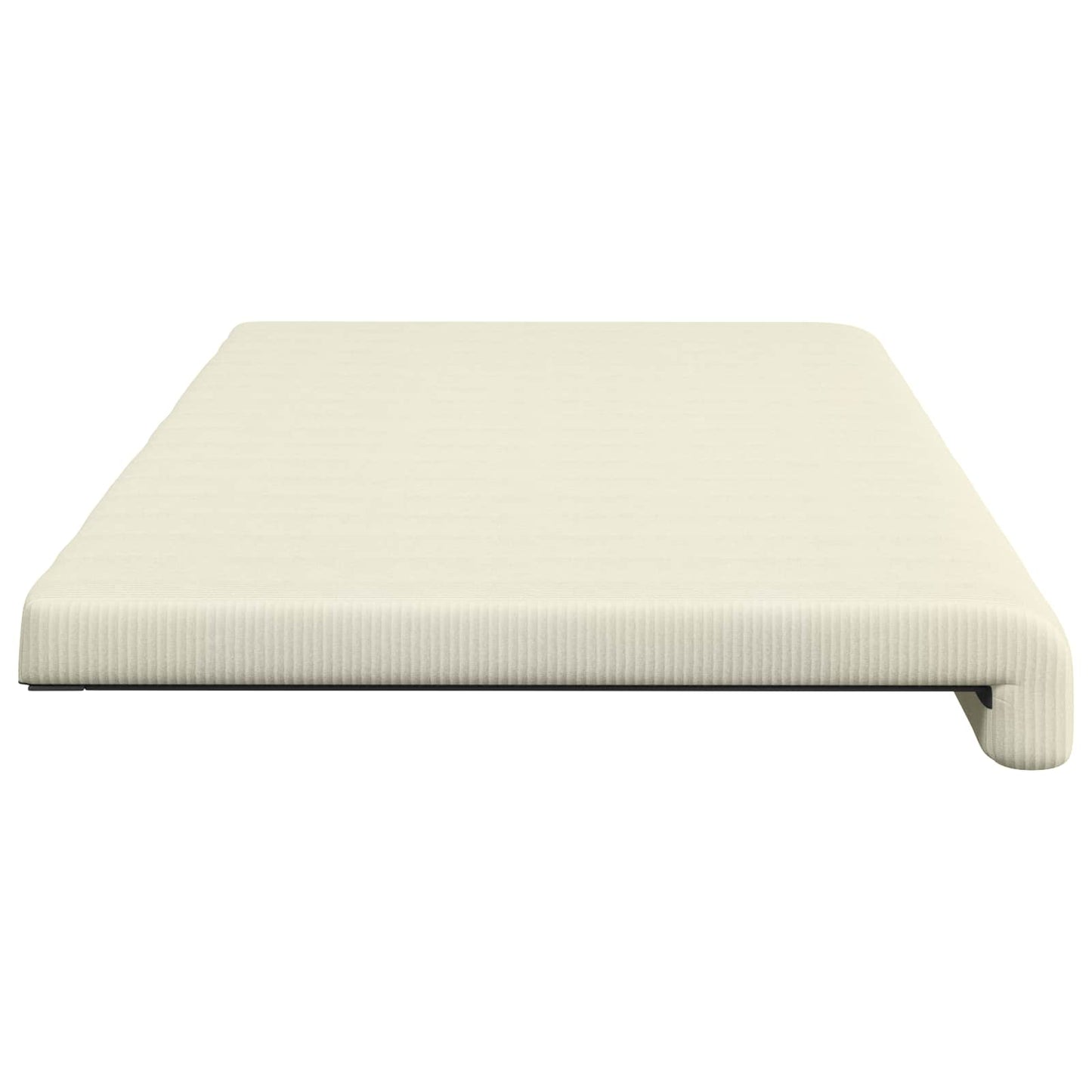 Bench Cushion Corduroy Cream Depth 35 cm