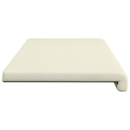 Bench Cushion Corduroy Cream Depth 35 cm