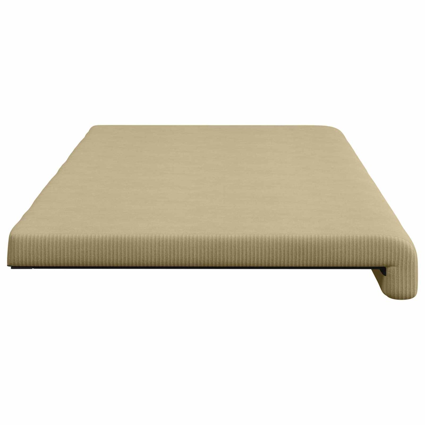 Bench Cushion Corduroy Grey Green Depth 35 cm