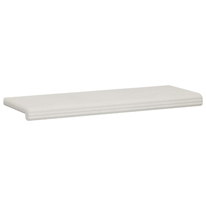 Bench Cushion Plush Corduroy Cream Depth 35 cm