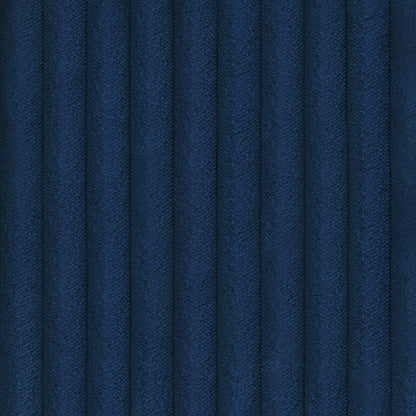 Bench Cushion Plush Corduroy Navy Blue Depth 35 cm