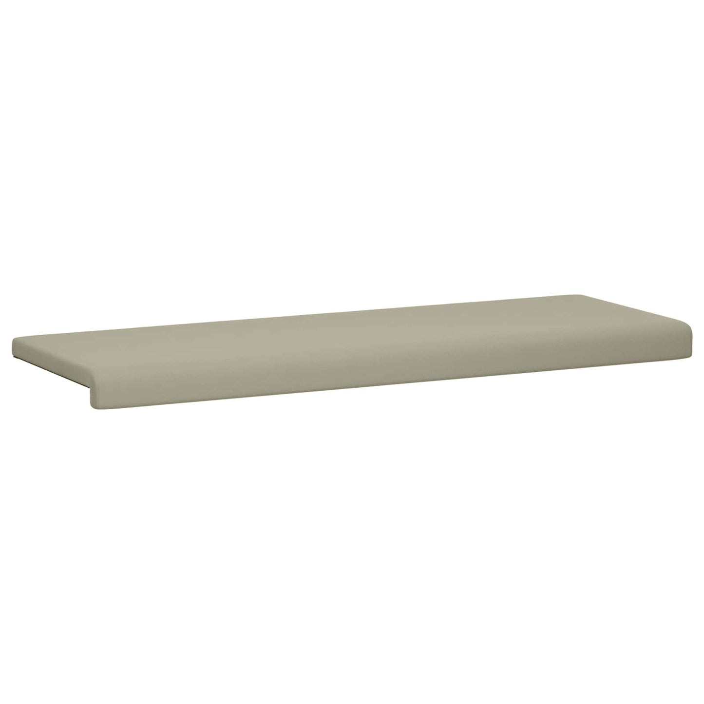 Bench Cushion Textured Velvet Sand Depth 35 cm