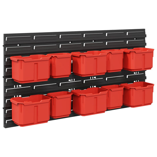 Container Rack Black and Red 77.5 x 2 x 39 cm