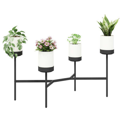 Flower Stand White 125 x 55 x 81 cm PP and Steel