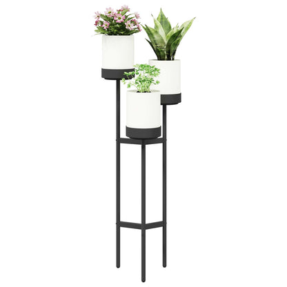 Flower Stand White 42 x 39.5 x 125 cm PP and Steel
