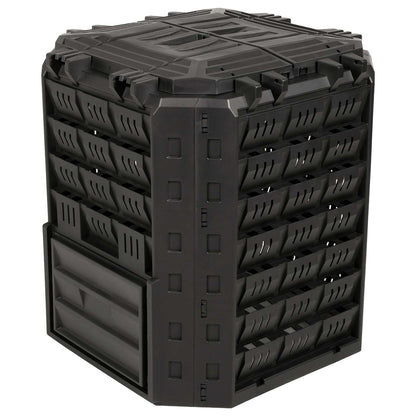Garden Composter Black 71 x 71 x 81.5 cm 100% PP