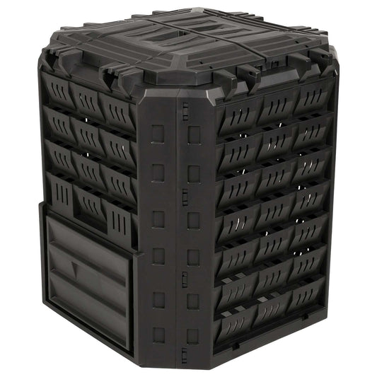 Garden Composter Black 71 x 71 x 81.5 cm 100% PP