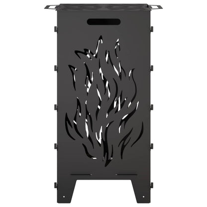 Fire Pit Black 47 x 38 x 75 cm Steel