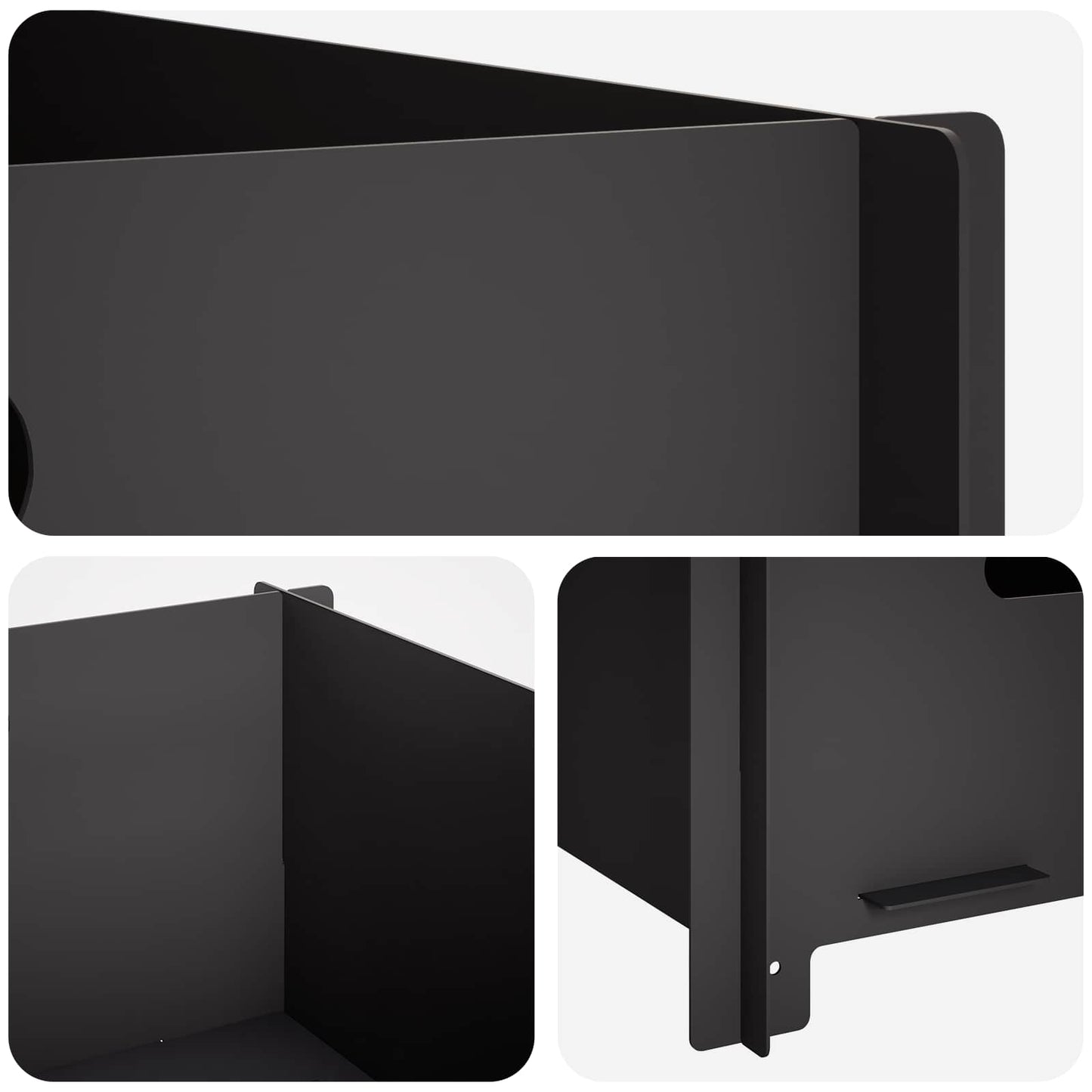 Fire Pit Black 40 x 40 x 20 cm Steel