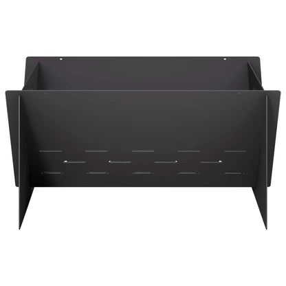 Fire Pit Black 40 x 40 x 20 cm Steel