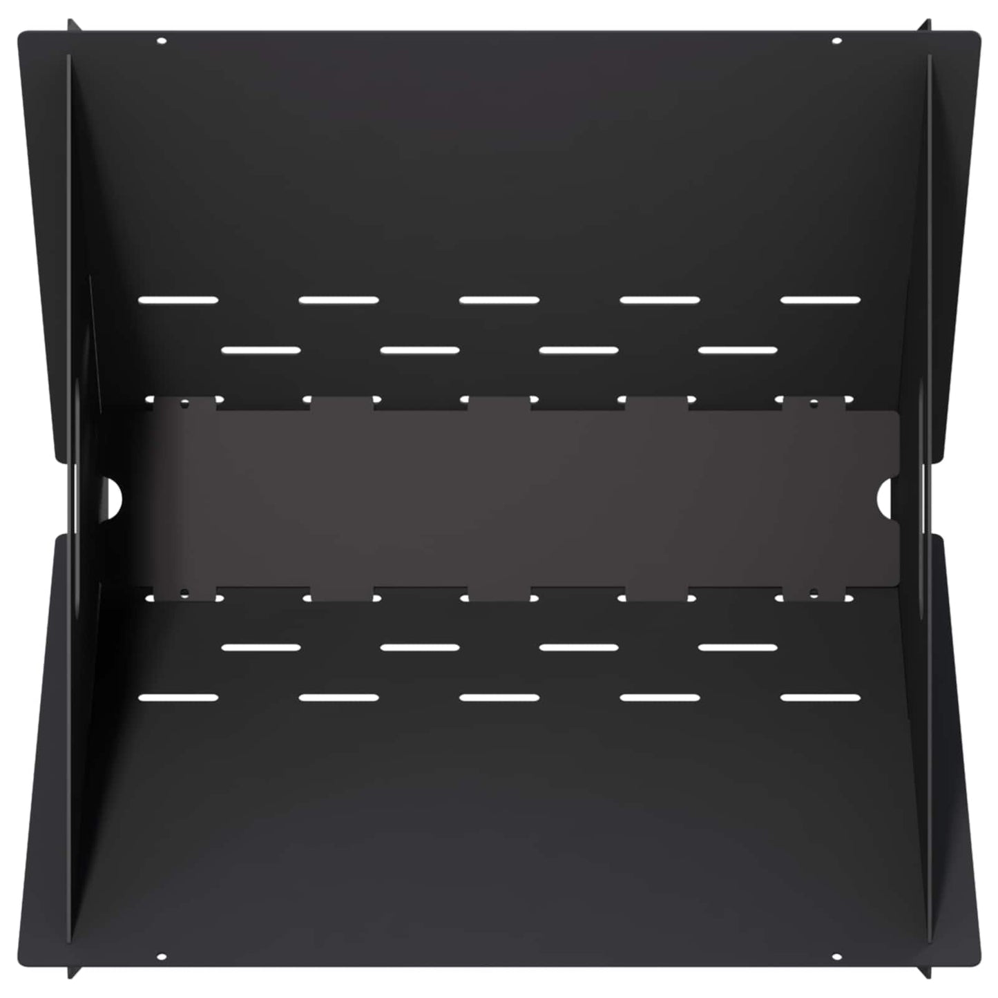 Fire Pit Black 40 x 40 x 20 cm Steel