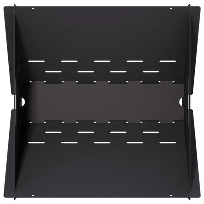 Fire Pit Black 40 x 40 x 20 cm Steel