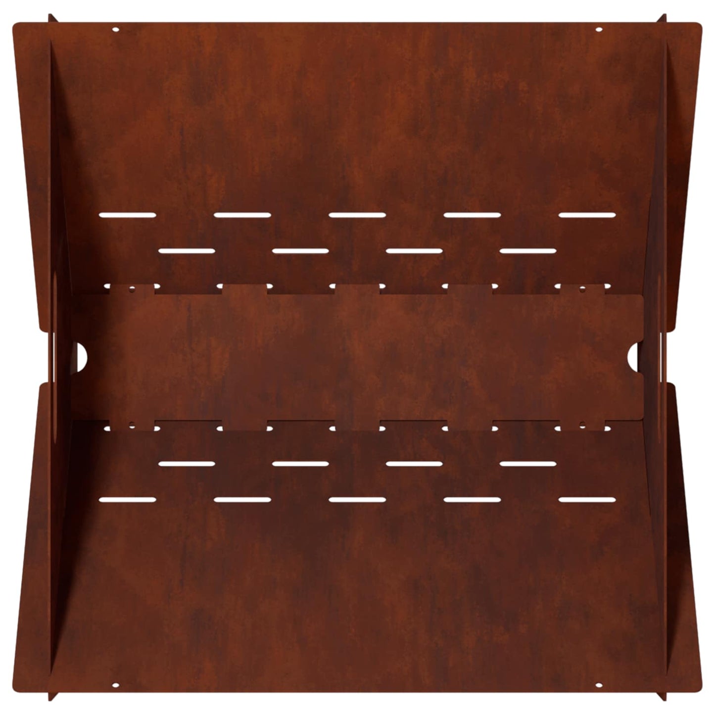 Fire Pit Rusty 40 x 40 x 20 cm Weathering Steel