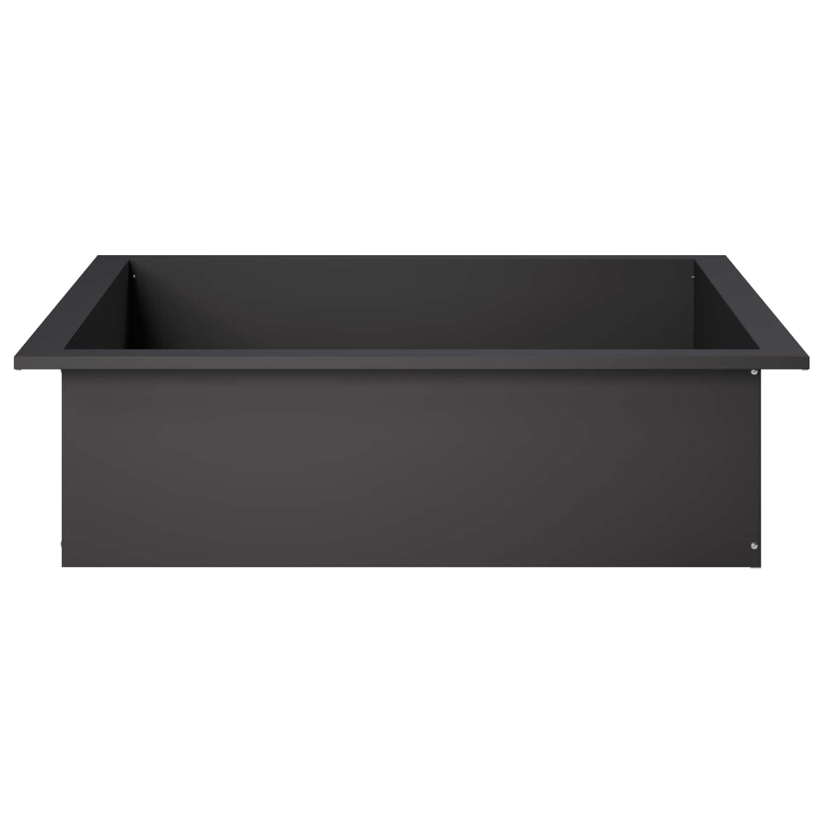 Fire Pit Ring Black 80 x 80 x 25 cm Steel