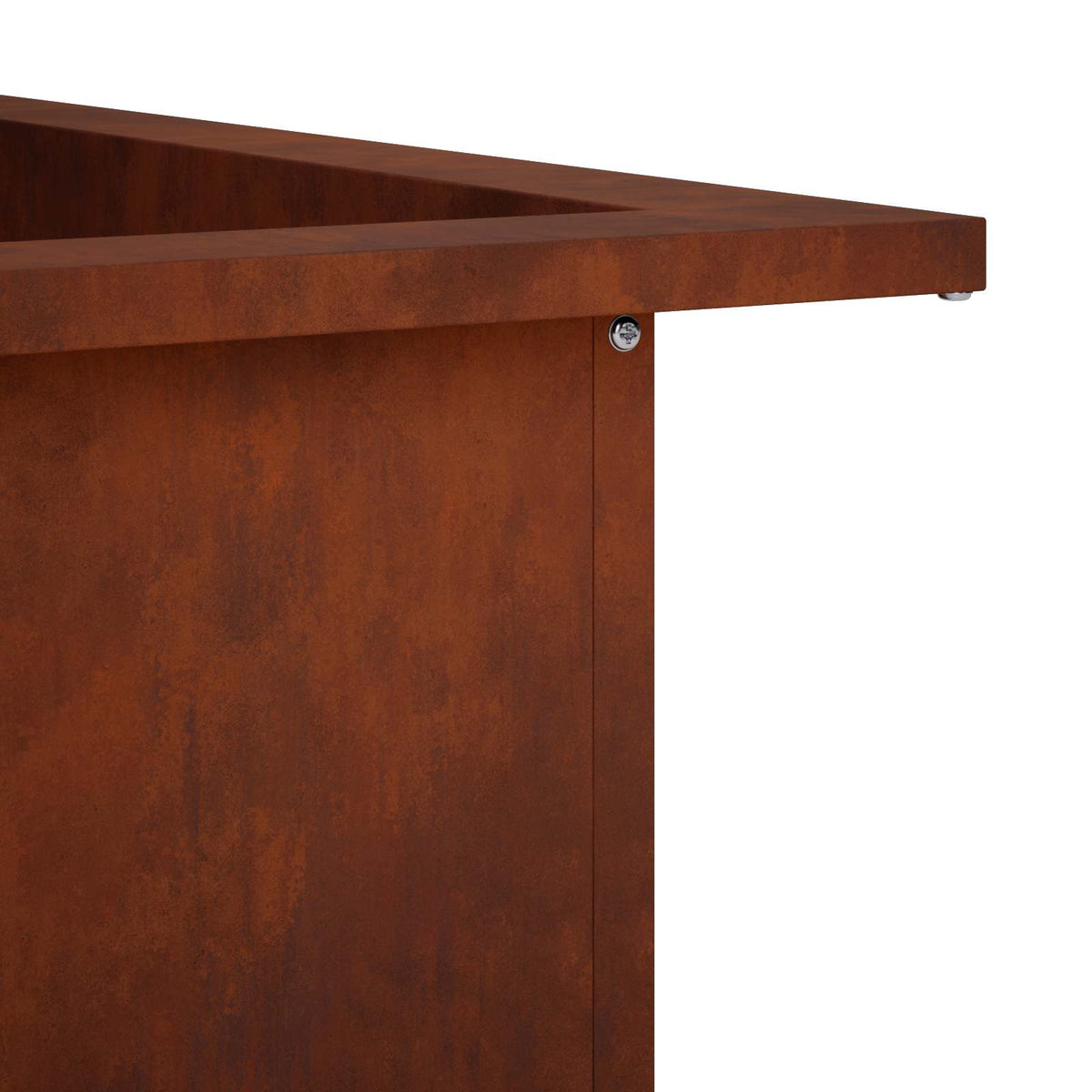 Fire Pit Ring Rusty 90 x 90 x 25 cm Weathering Steel