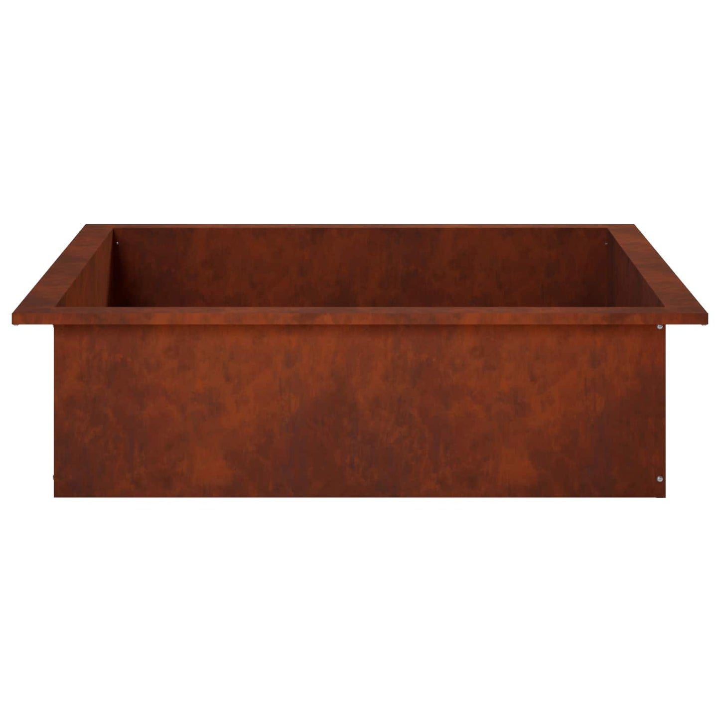 Fire Pit Ring Rusty 90 x 90 x 25 cm Weathering Steel