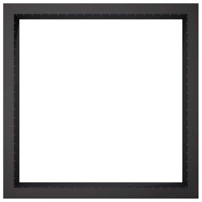 Fire Pit Ring Black 80 x 80 x 25 cm Steel
