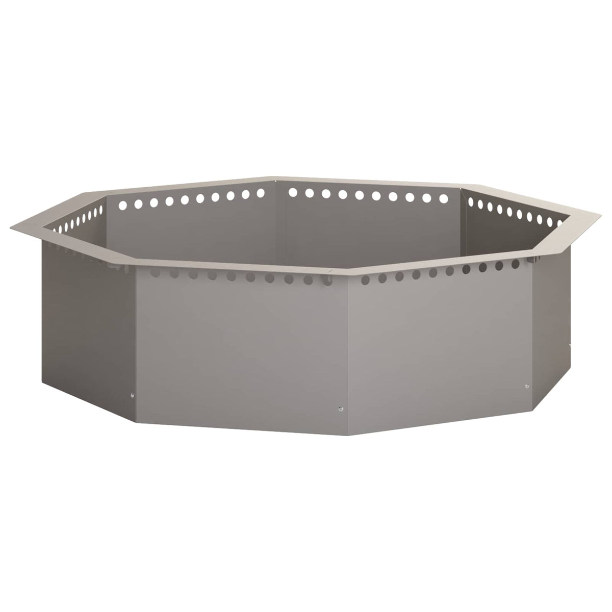 Fire Pit Ring Rusty 80 x 80 x 25 cm Weathering Steel