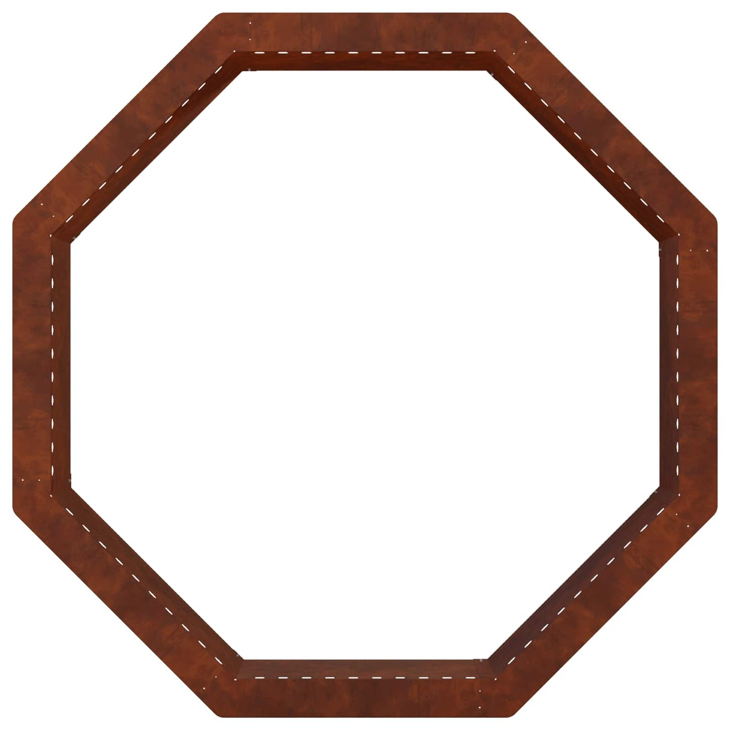Fire Pit Ring Rusty 80 x 80 x 25 cm Weathering Steel