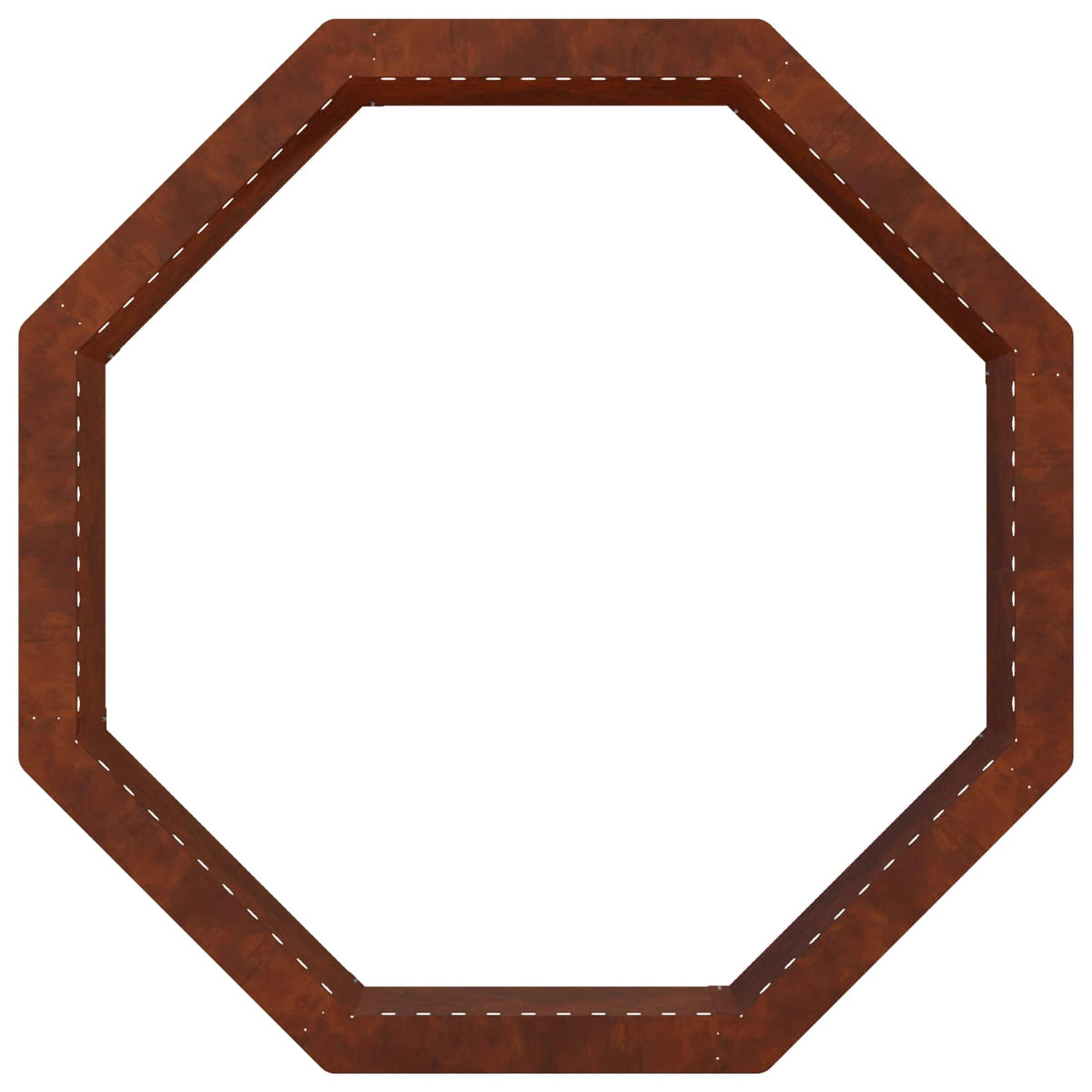 Fire Pit Ring Rusty 90 x 90 x 25 cm Weathering Steel