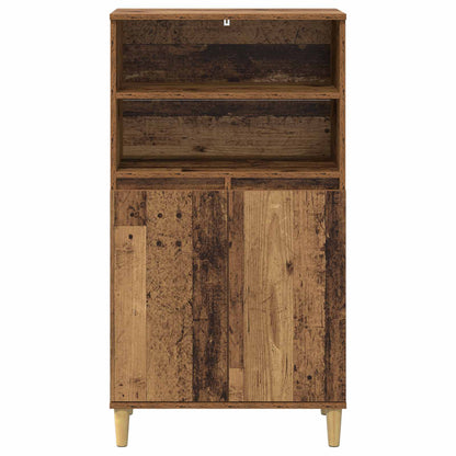 Highboard Oak Wood 60 x 36 x 110 cm Engineered Wood