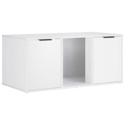 Cat Crate Furniture White 100 x 49 x 45 cm Engineered Wood