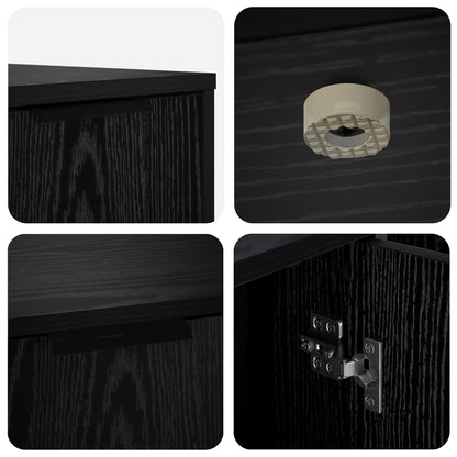 Cat Crate Furniture Black Oak 100 x 49 x 45 cm Engineered Wood