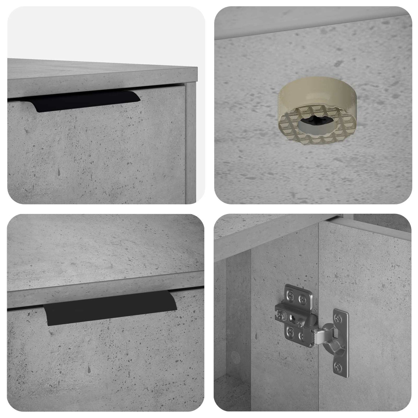 Cat Crate Furniture Concrete Grey 100 x 49 x 45 cm