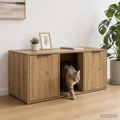 Cat Crate Furniture Artisan Oak 100 x 49 x 45 cm