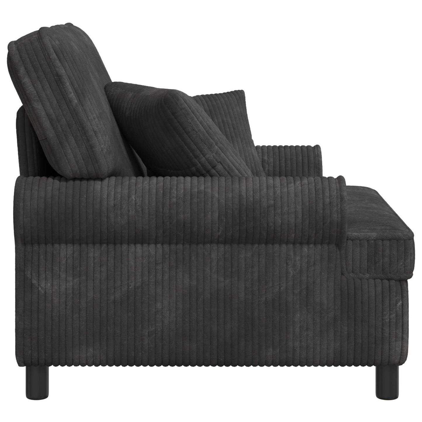 XL Armchair with Cushions Dark Grey 1.5 Lines Fabric