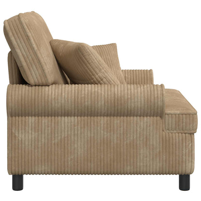 XL Armchair with Cushions Taupe 1.5 Lines Fabric