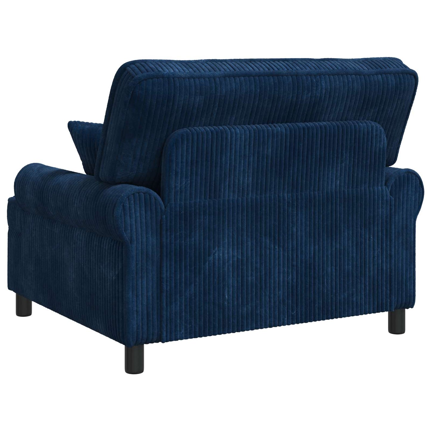 XXL Armchair with Cushions Navy 1.5 Lines Fabric