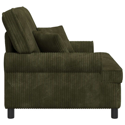 XXL Armchair with Cushions Green 1.5 Lines Fabric