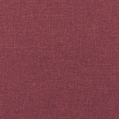 Armchair with Cushions Wine Red Fabric
