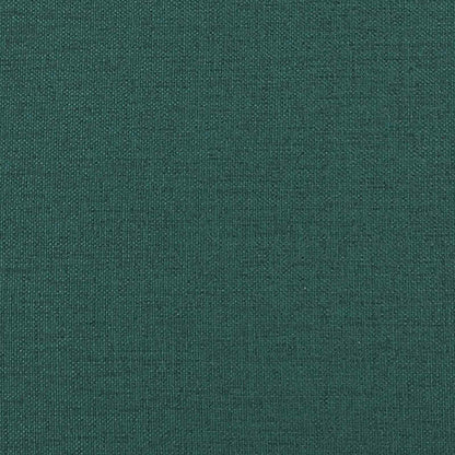 Armchair with Cushions Dark Green Fabric
