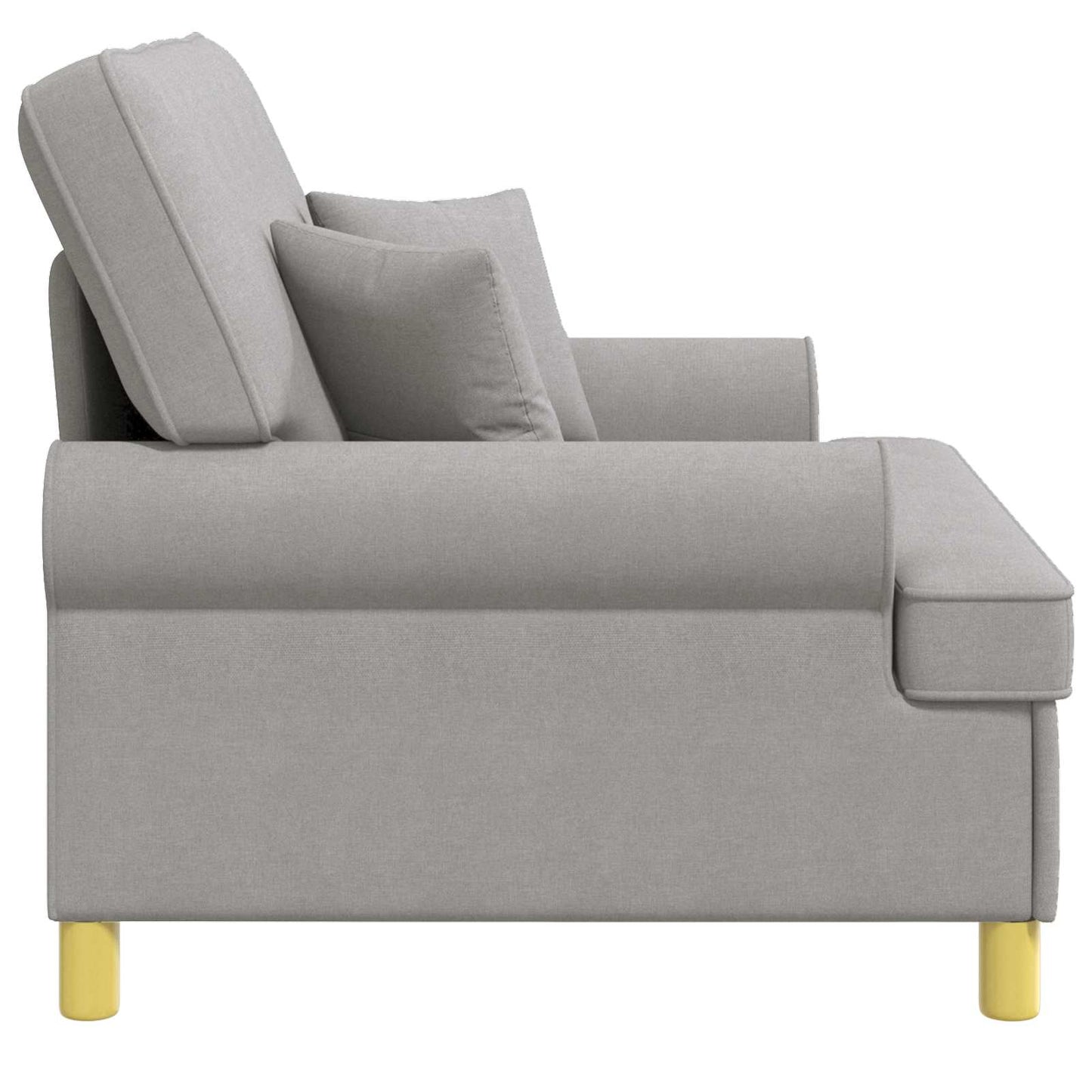 XXL Armchair with Cushions Cloud Grey Fabric
