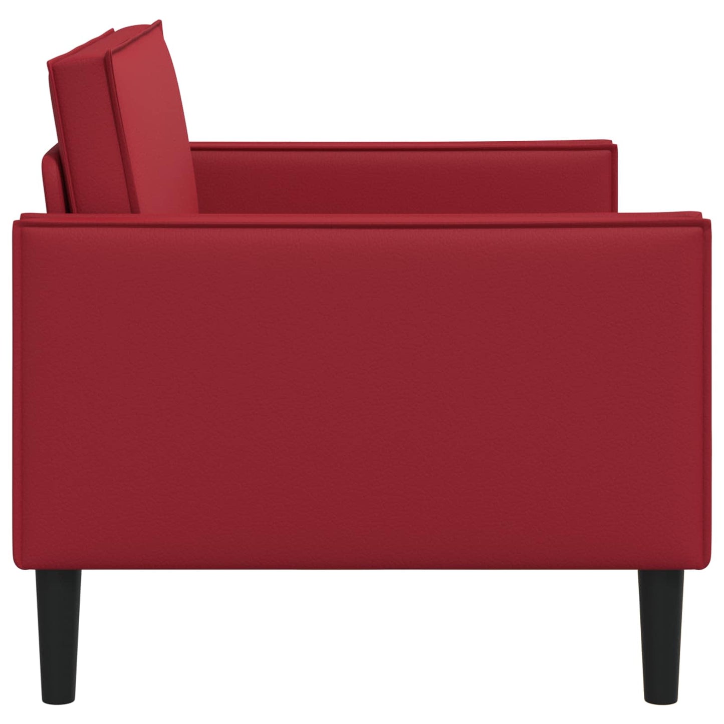 XL Armchair Burgundy Faux Leather