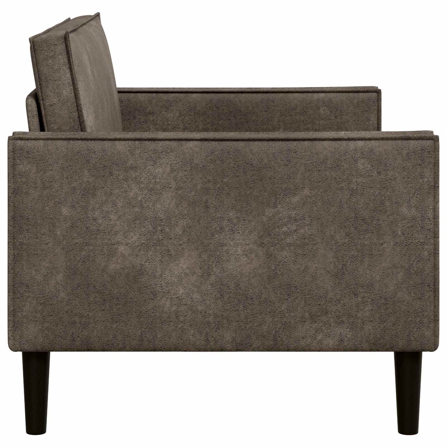 XL Armchair Dark Grey Faux Suede Leather