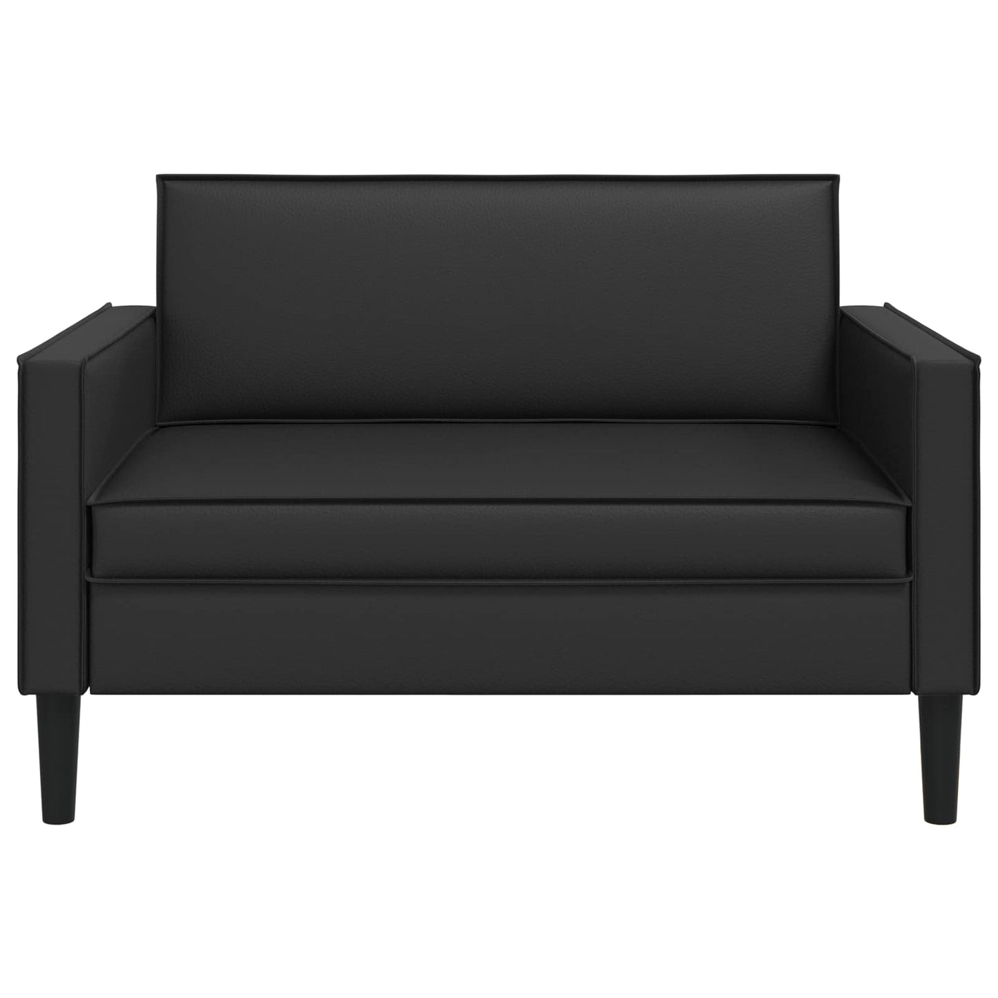 XXL Armchair Black Faux Leather